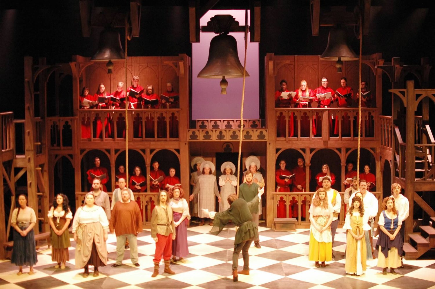 The cast of Cincinnati Music Theatre's THE HUNCHBACK OF NOTRE DAME 1