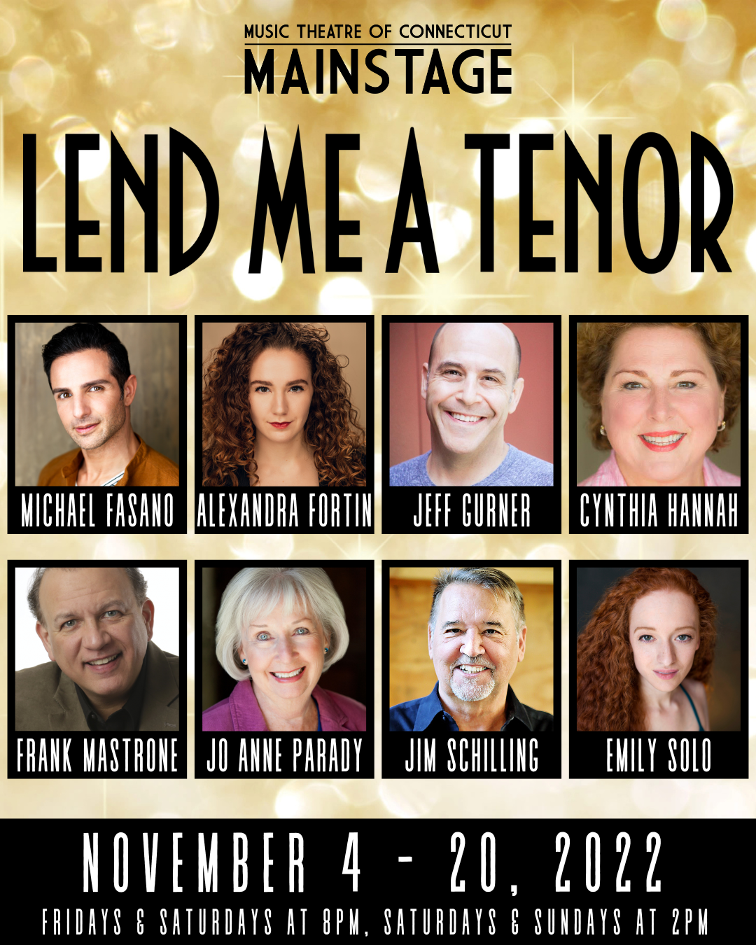 The cast of MTC's Lend Me A Tenor!