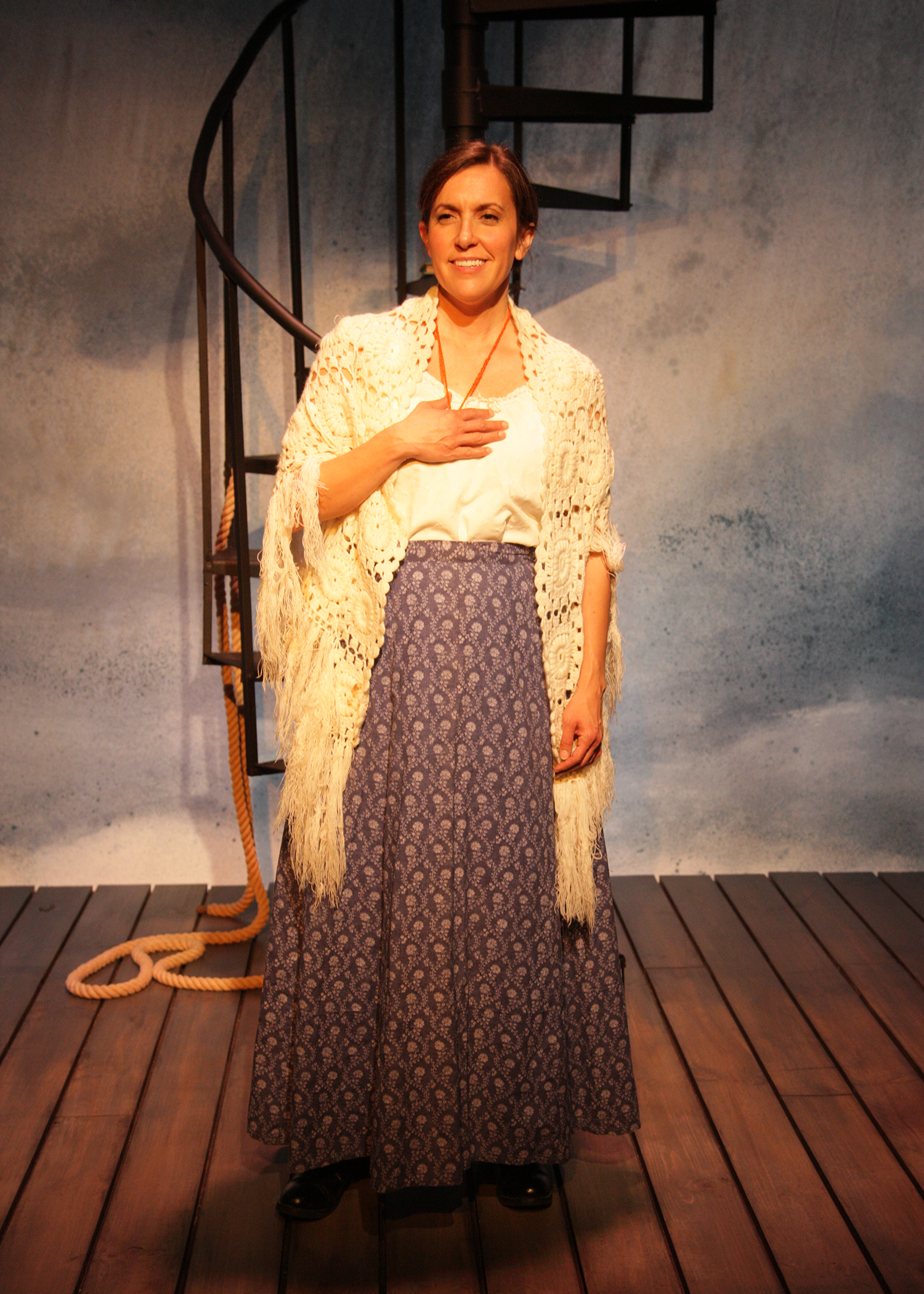 Aubrey Saverino as Abigail Burgess in the world premiere of 