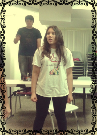 Our cast in rehearsal.