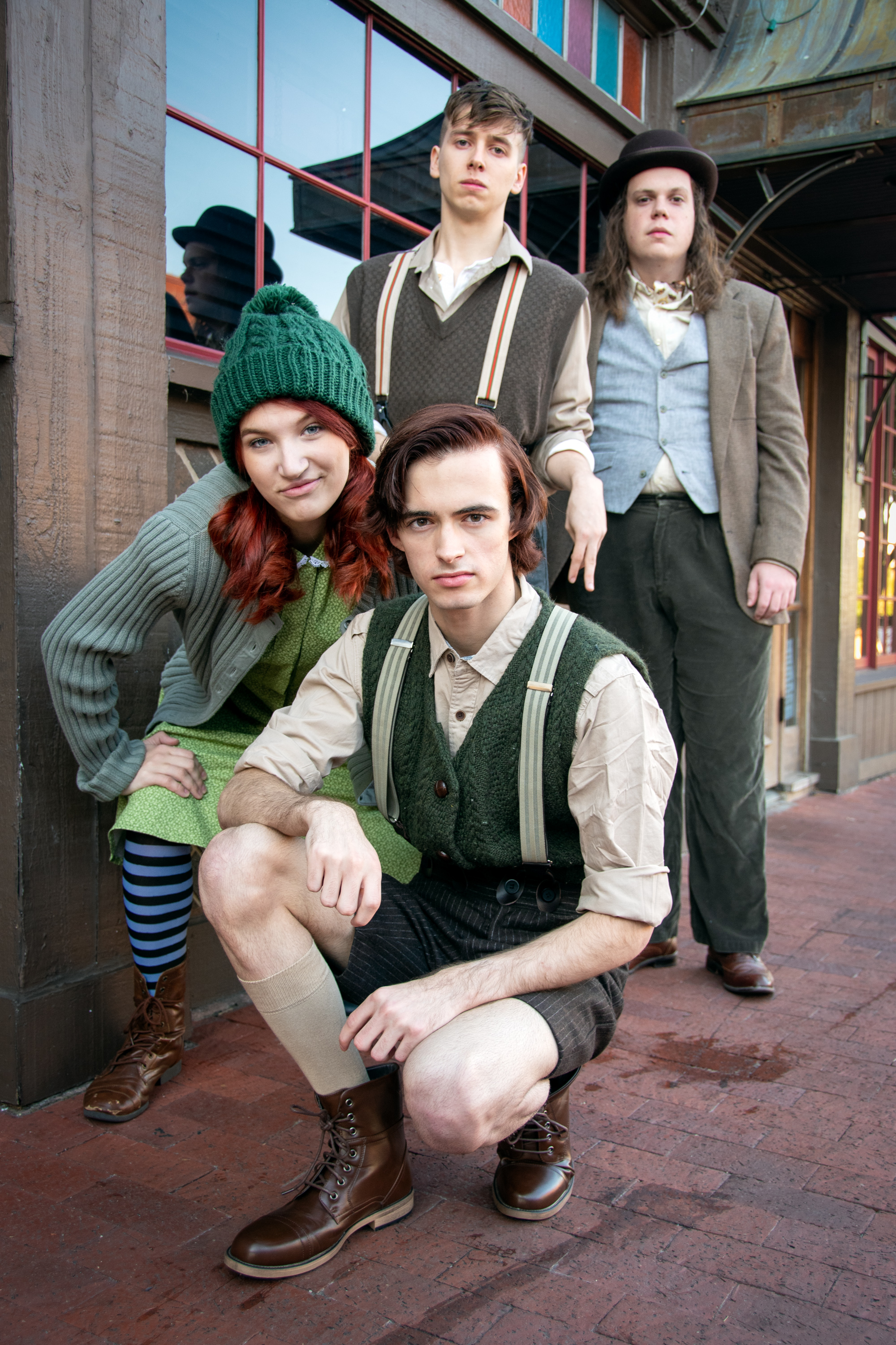 Front: Fallon Goldsmith and Brayden Soffa. Back: Dylan Weand and Elijah Harms. Photograph by Jason Johnson-Spinos.