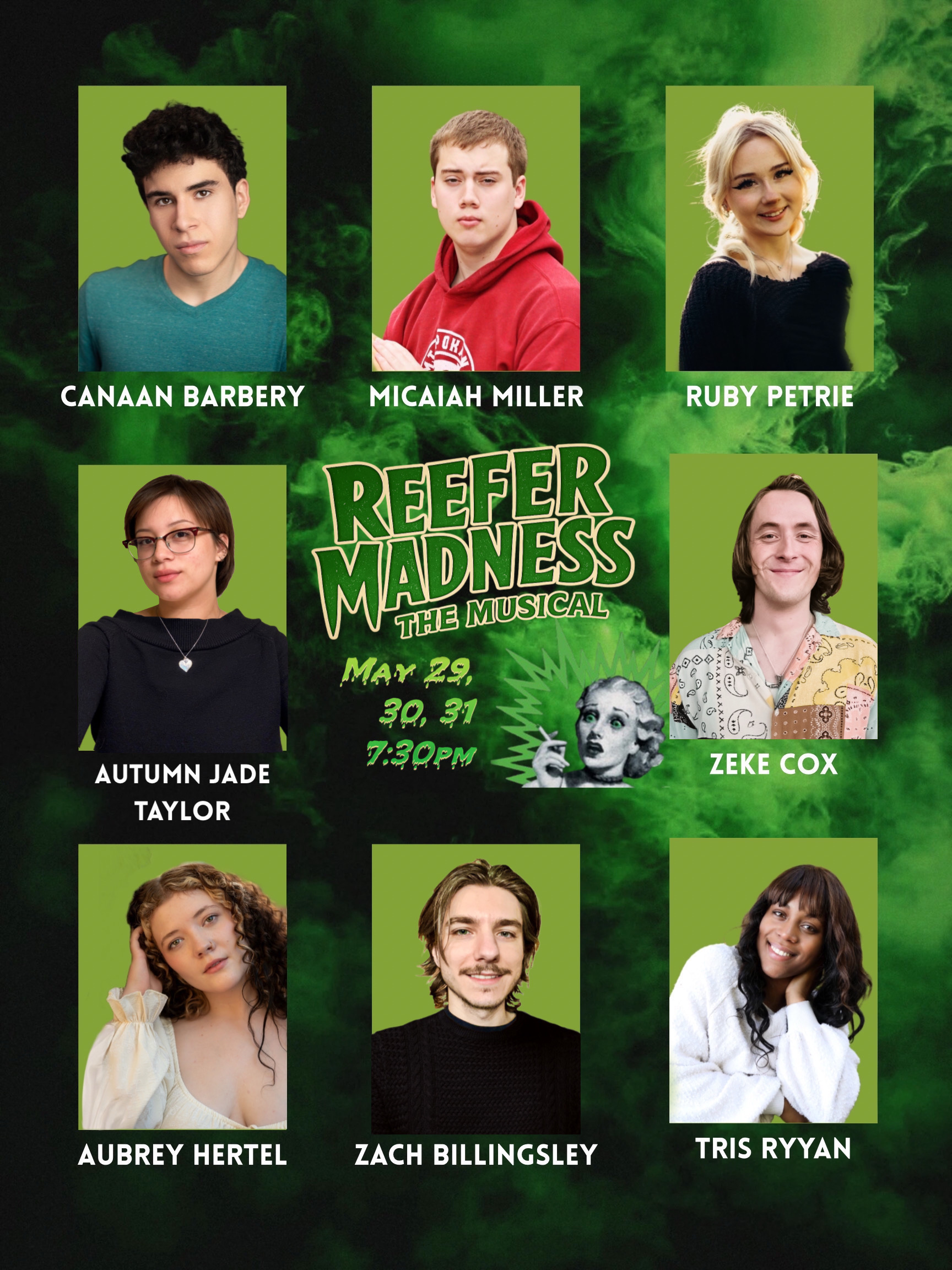 SFCC Production of Reefer Madness - The Musical - Cast Photos - Spring 2025