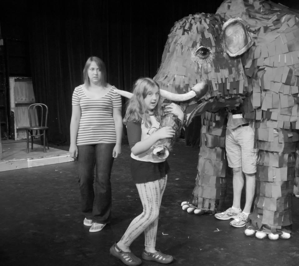 Rehearsing with Jess the Puppet
From Left to Right: Lisa DelCegno and Abby Auden
