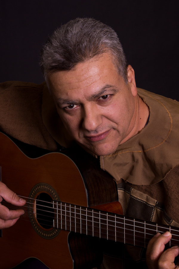 Jesse Rodriguez (Padre; Muleteer; Guitar Player) in the Ghostlight Theatre Ensemble production of 