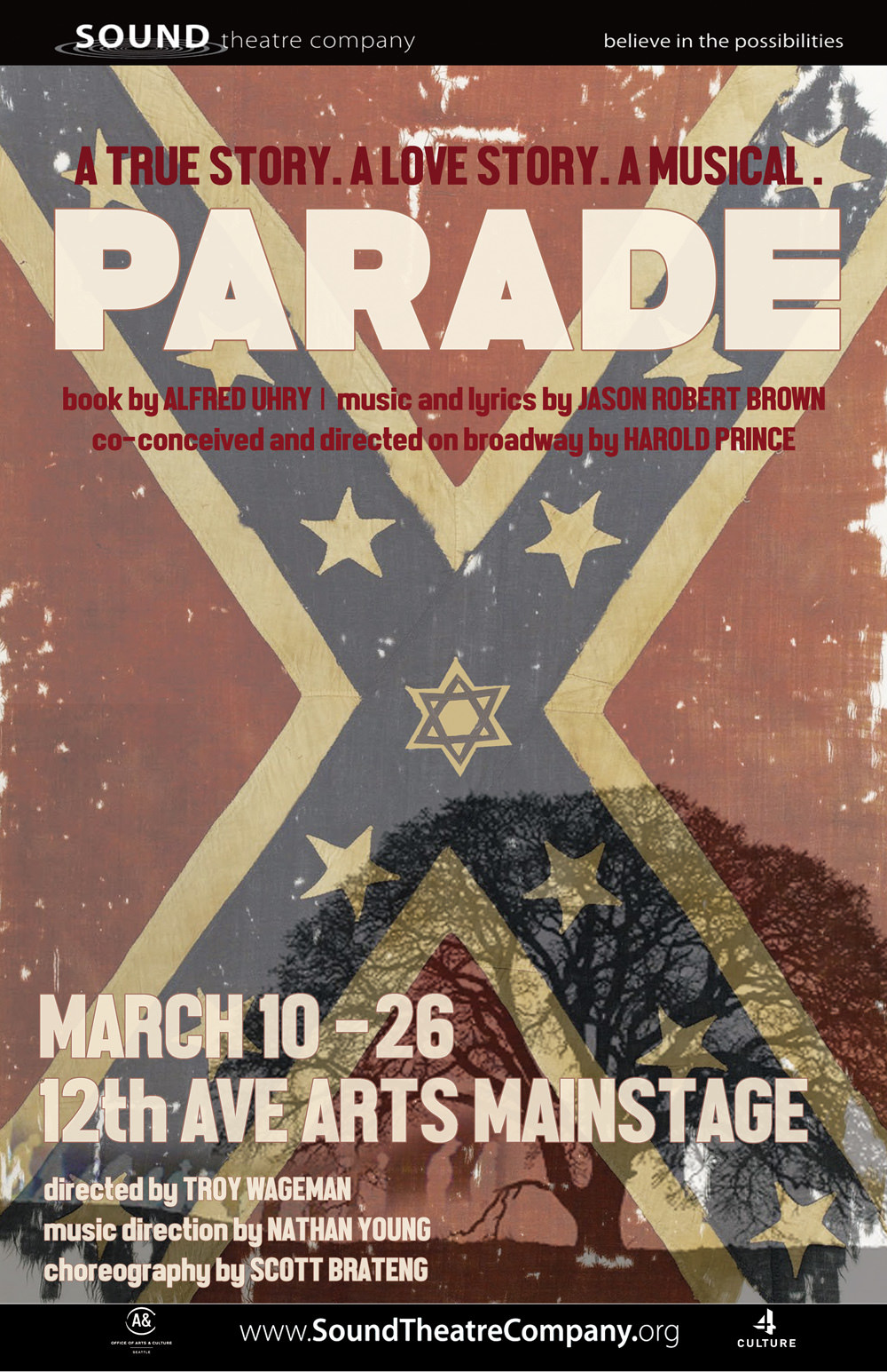 Poster for PARADE the musical, 1