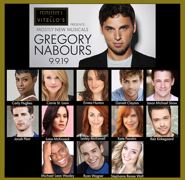 The cast of Feinstein's at Vitello's Presents mostly NEW musicals: Gregory Nabours 1