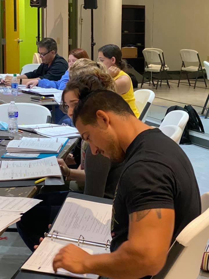 Young Frankenstein presented by The Augusta Players. First Read through. The Monster (The Monster)
Photo by Jeff Pullium (The Hermit)