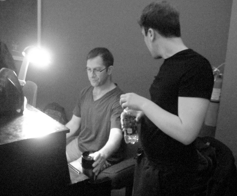 Music director Doug Levine and Jordon Ross Weinhold (Roger DeBris).