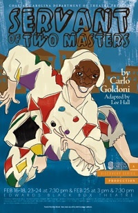 Promotional poster for Servant of Two Masters.