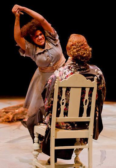 Production photo of Iphigenia and Other Daughters presented by Costal Carolina University. Photos by Louise Keiner.