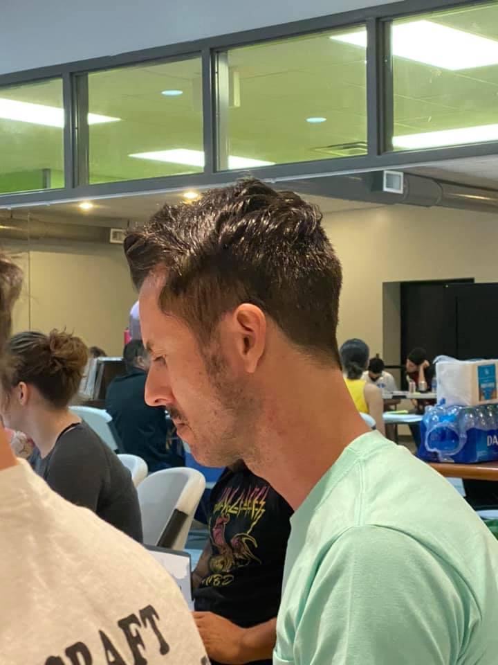 Young Frankenstein presented by The Augusta Players. First Read through. Sol Baird (Dr. Frederick Frankenstein)
Photo by Jeff Pulliam (The Hermit)