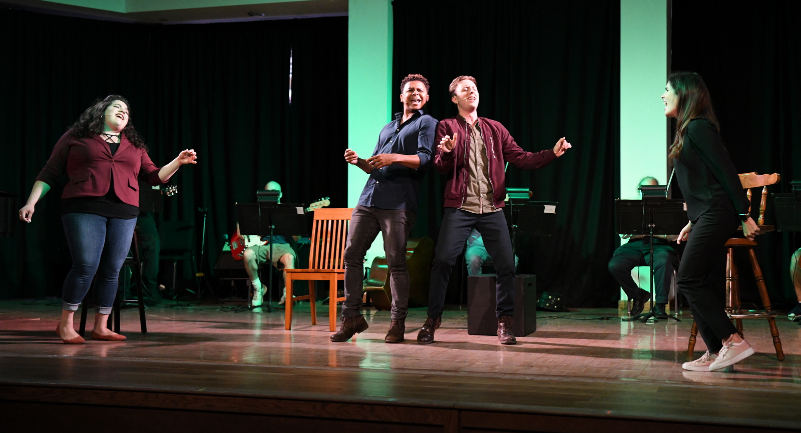 Dress rehearsal, Songs for a New World, April 6, 2021. Photo: Bruce Jaeger.