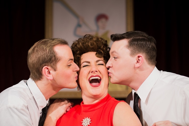 Collin Carver, Amy Jo Halliday (Ethel Merman) and Will Shindler
Photo by Katie Dessin