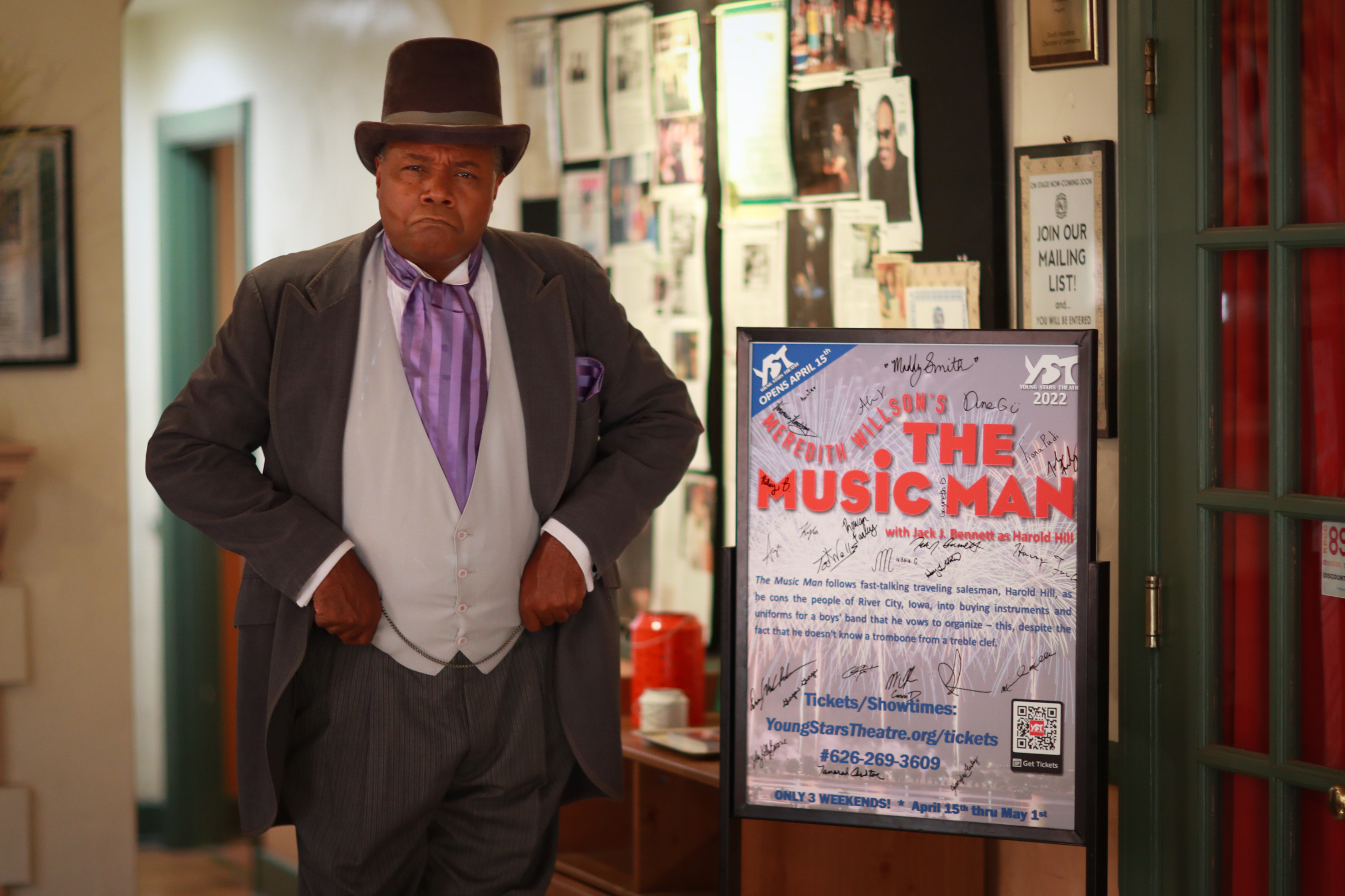 Unrealized Office: Though due to artistic differences and serious Covid concerns he never appeared in the part, in 2022, Darryl Maximilian Robinson was cast as Mayor George Shinn in The Music Man.