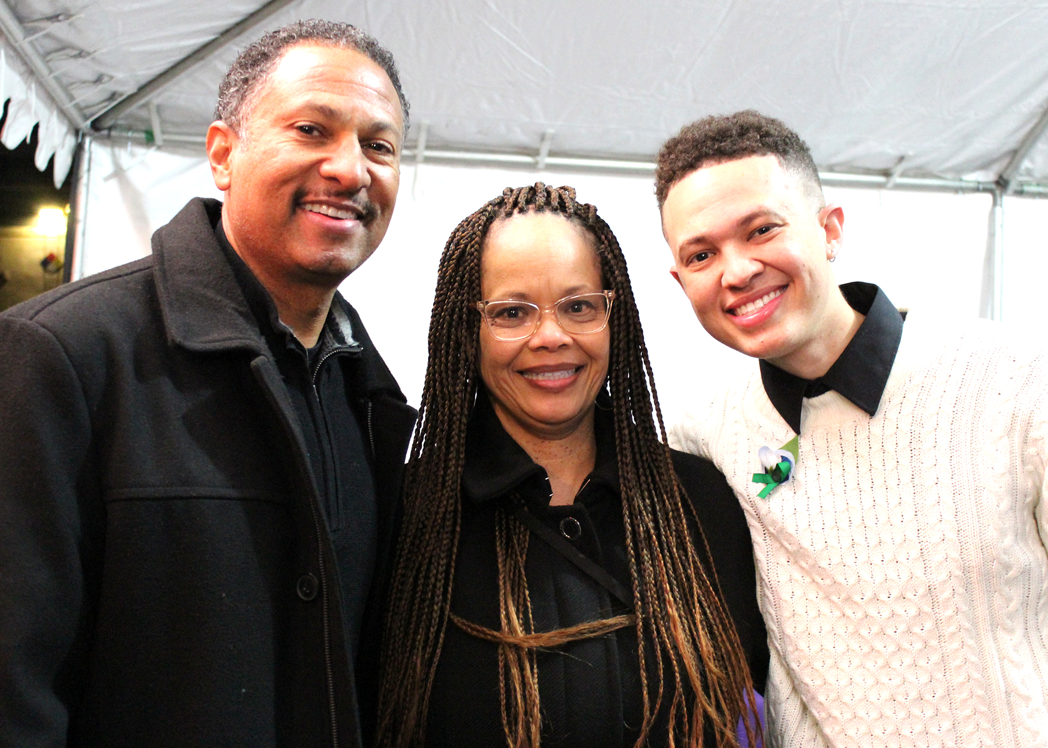 Jaylen Baham and family on Opening Night of 