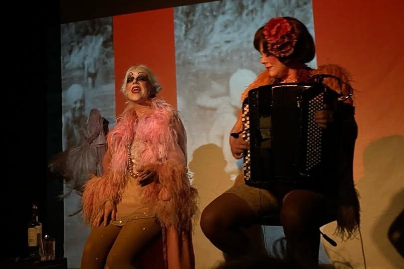 Anne Fromm and performers of Cabaret Connexion