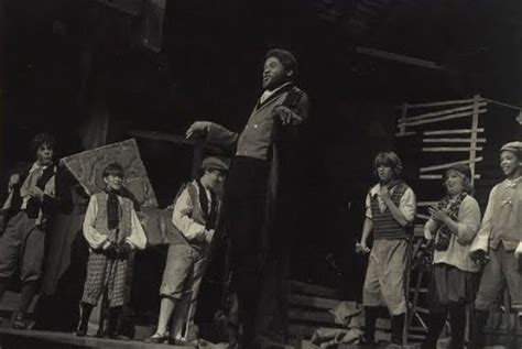 AN AWARD-WINNING VILLAIN!: Chicago-born stage actor and play director Darryl Maximilian Robinson ( seen at center ) as Fagin in the Enchanted Hills Playhouse of Syracuse, Indiana revival of Lionel Bart's classic musical 