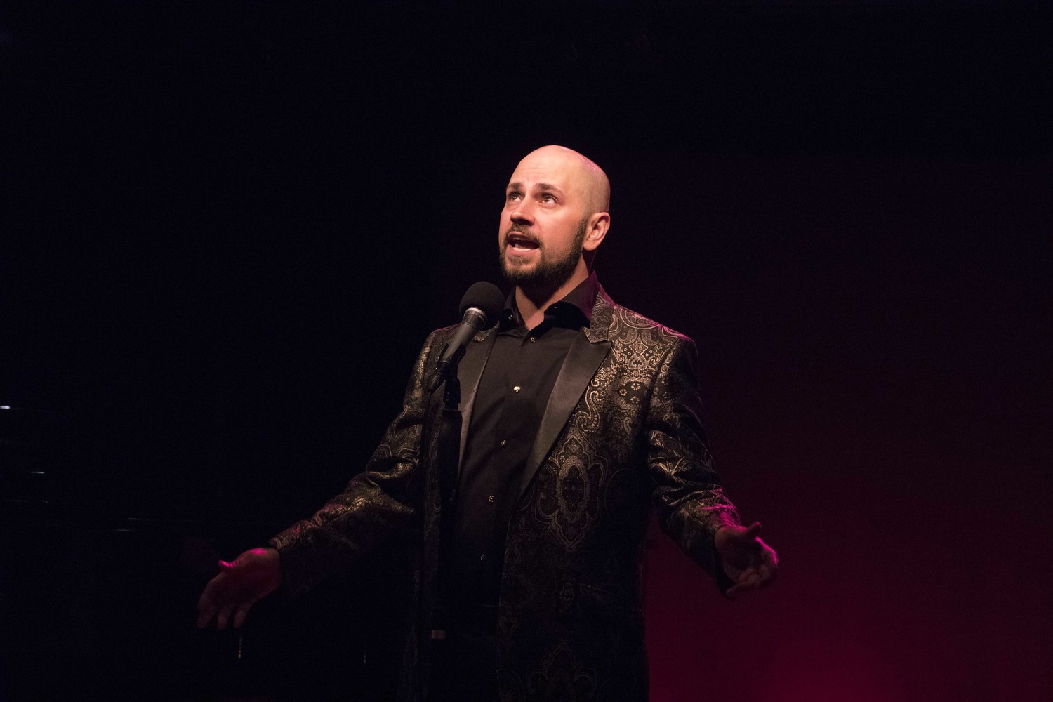Jack Trinco performing Death Part 7: The Last Word at The Duplex in New York City in 2017.
Photo: Richard Termine