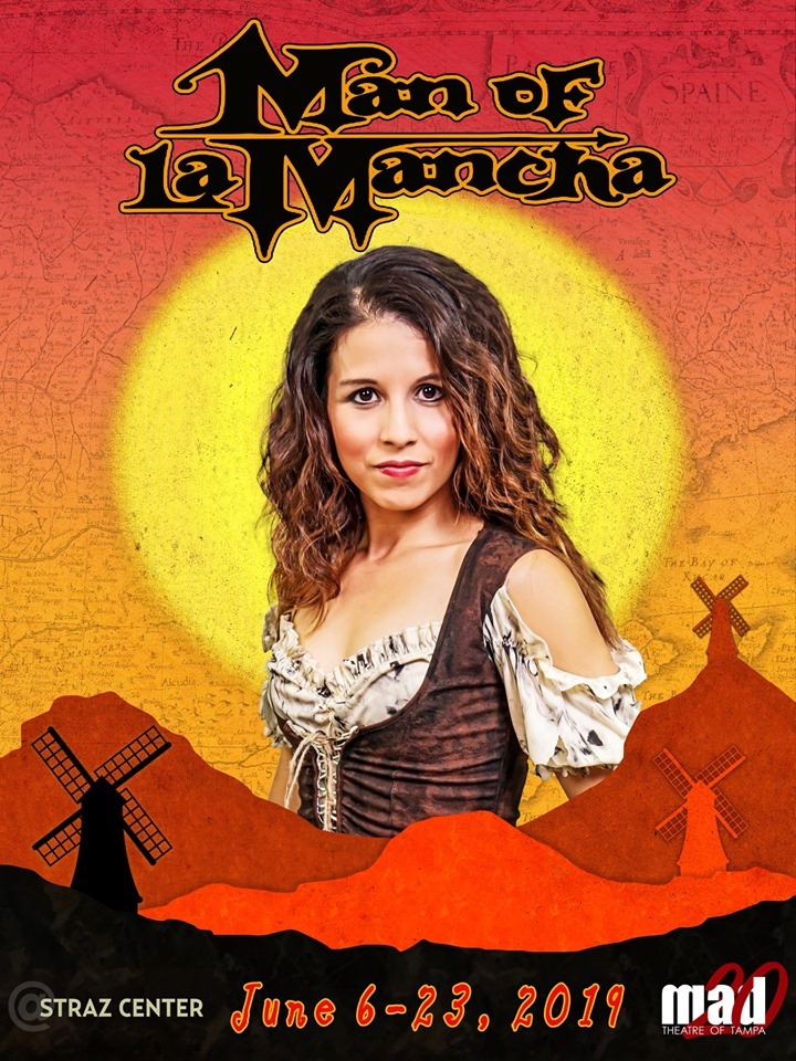 Meet The Housekeeper, Jessica Moraton in mad Theatre of Tampa's Man of La Mancha