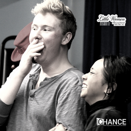 Zac Swan van Lent and Camie Del Rosario in rehearsal for 