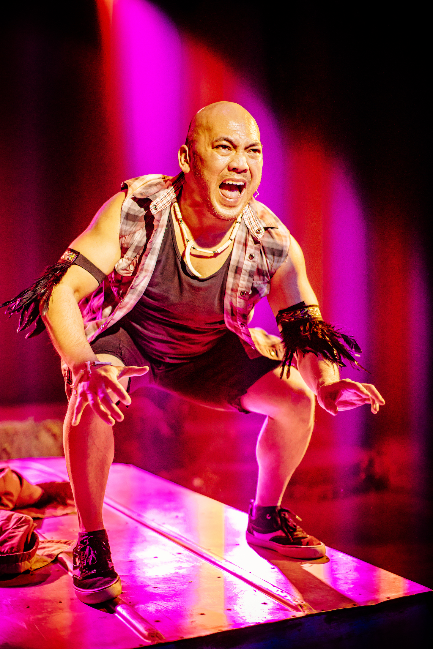 Marcus Calderon in Once on This Island. Photo Credit: Michele Anliker