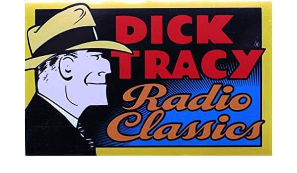 A GREAT DETECTIVE DEPICTED IN-PRINT OR ON-THE-AIR!: An illustration of acclaimed comic strip creator Chester Gould's Dick Tracy.