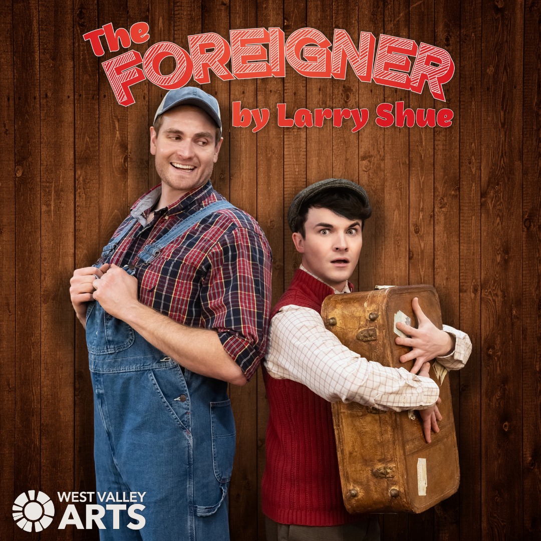 Xander Richey and Joseph Paul Branca perform in West Valley Arts production of The Foreigner at the West Valley Performing Arts Center.