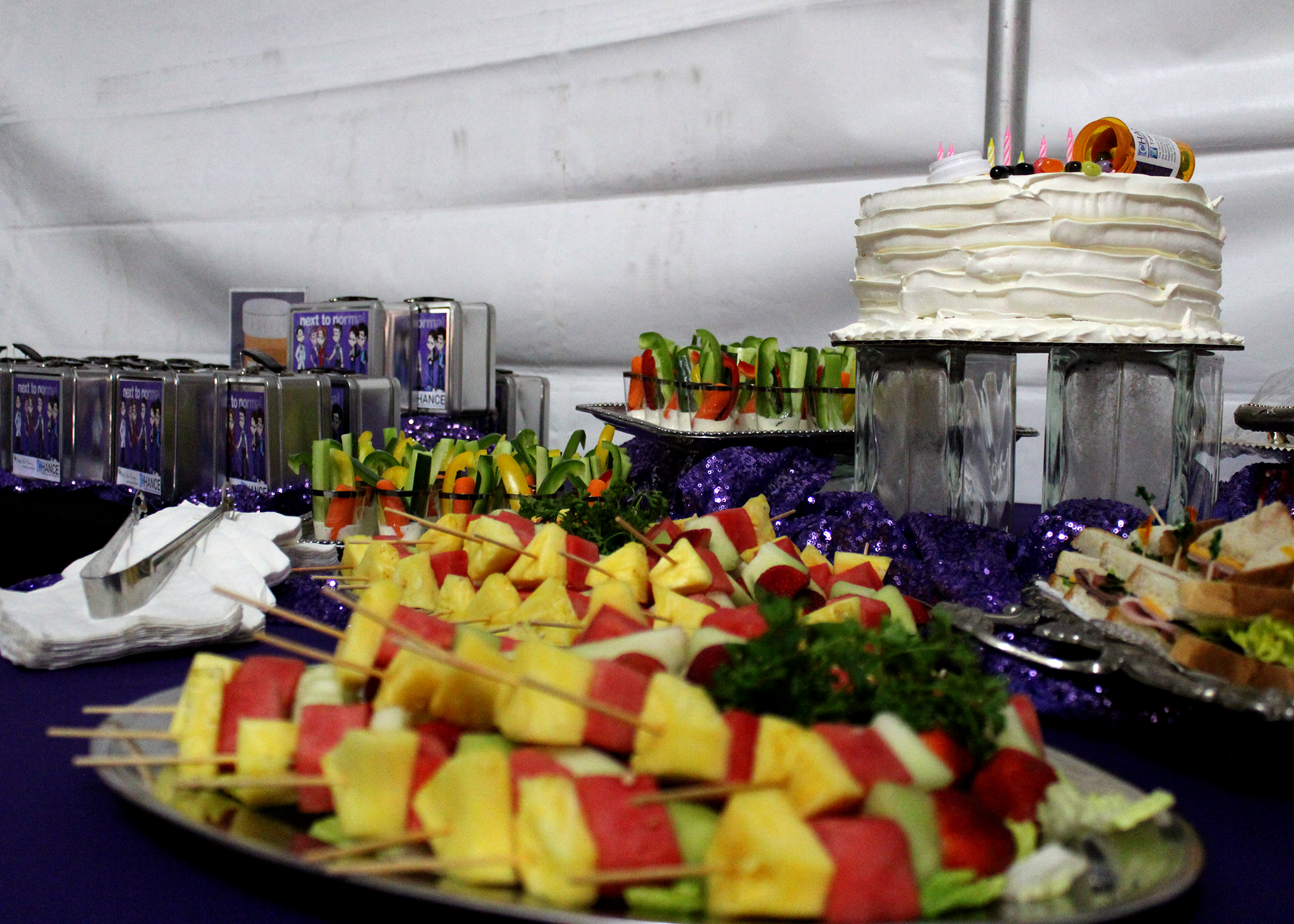 Sally Ann Catering reception on Opening Night of 