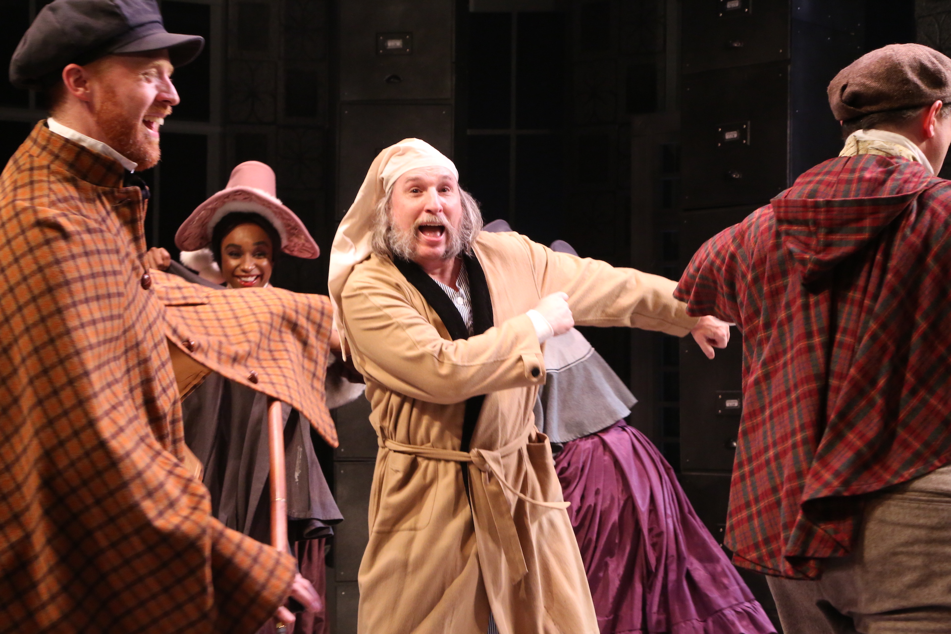 Brian Russell is Scrooge. Photo by Michael Scott Evans.