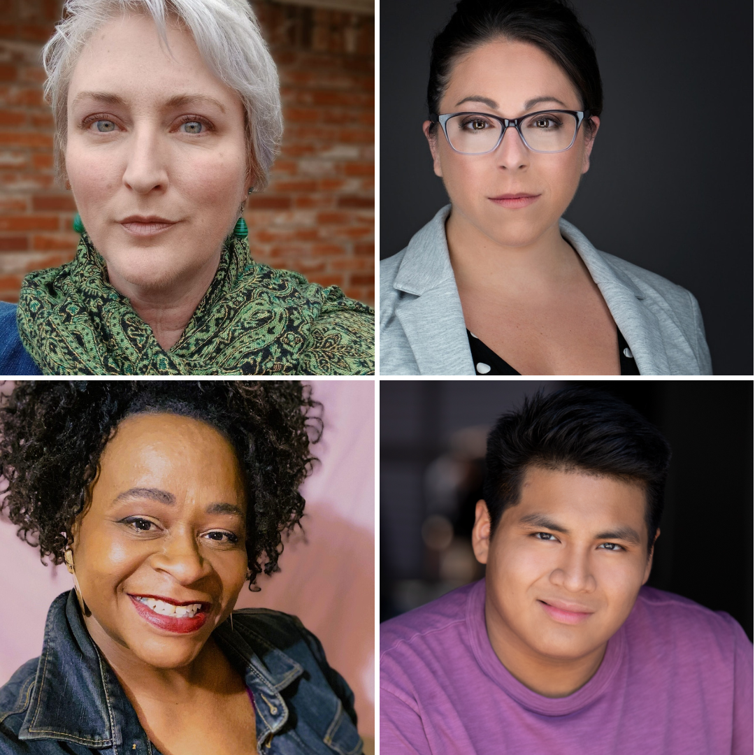 Bris Amiss! The Musical cast (clockwise) Emily Atherton, Amy Osatinski, Saxon Neal, Delanie Phillips-Brewer