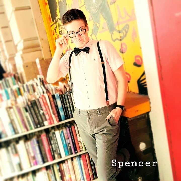 Name: Spencer Murray
Nickname: Spence
Hometown: New Haven, CT
Lives in: Hamilton Heights
Likes: Historical fiction, complicated board games, organized bookshelves, crossword puzzles.
Favorite TV show: What is Jeopardy?
One thing your character never leaves home without: His Bullet Journal
What would your character like to say to his fans? 