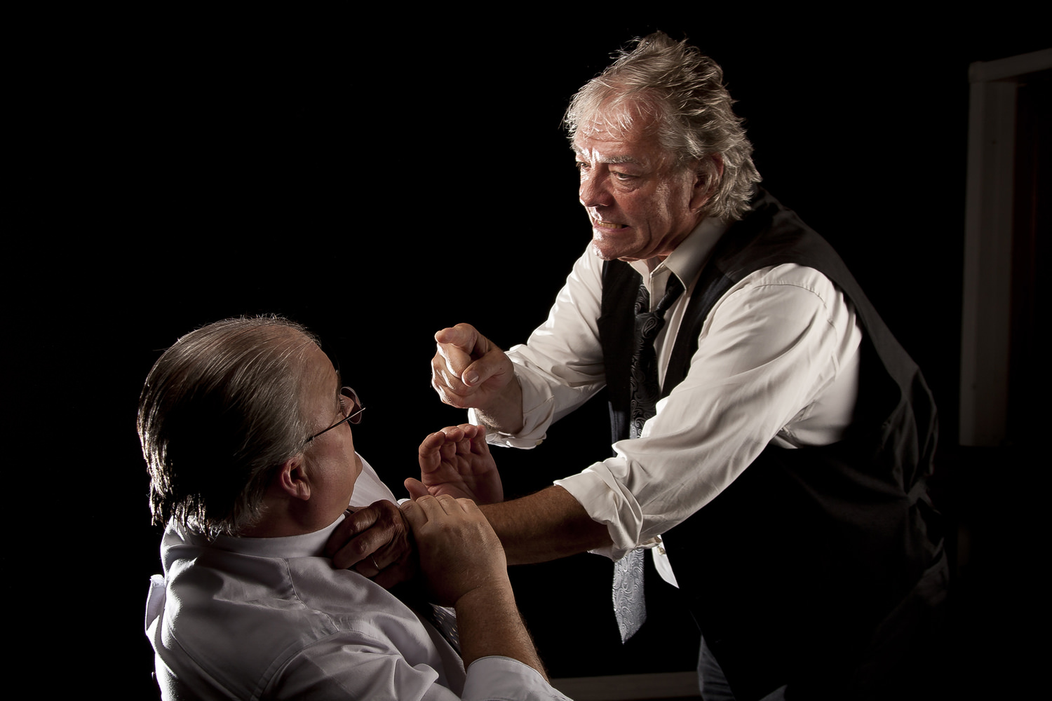 Franklin County Prosecutor Jack Chester (Jim Coe) uses physical force and intimidation to 