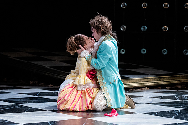 Maya Burdick as Constanze Weber and Ben Galosi as Wolfgang Amadeus Mozart
Photo Credit: Sheri Niven