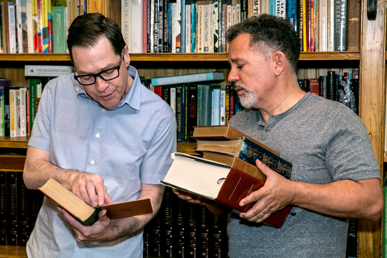 French Stewart and Steve Apostolina star in this play about a rare book dealer's desperate scheme to avoid bankruptcy goes shockingly awry in this darkly funny literary thriller with a surprise twist.