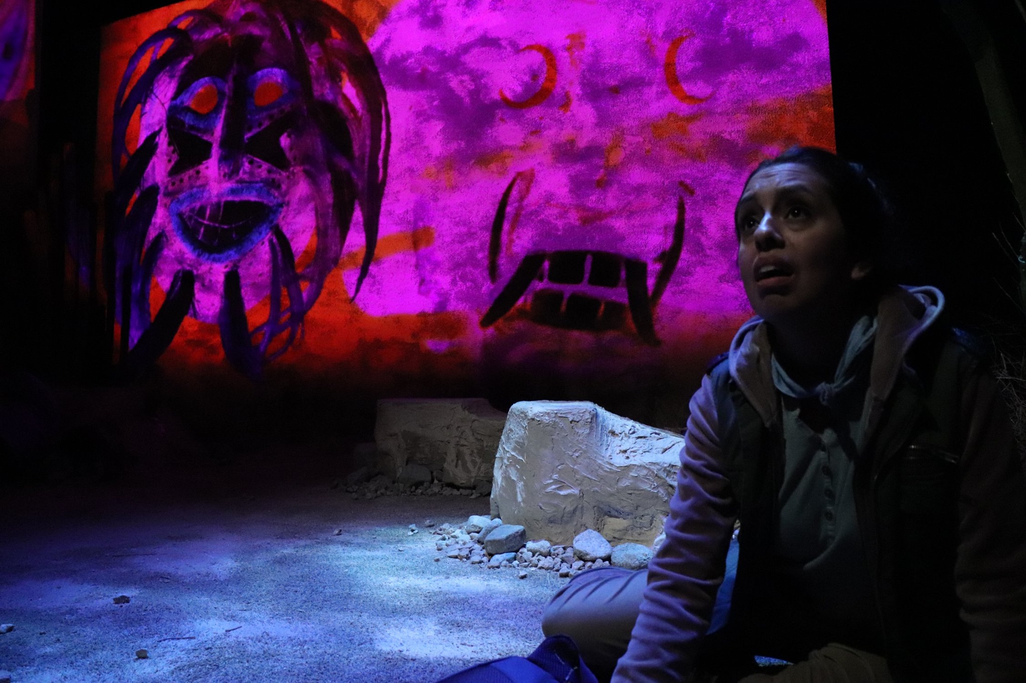 Diana DeLaCruz in a scene from NOWHERE ON THE BORDER. Photo by Brian M. Cole.