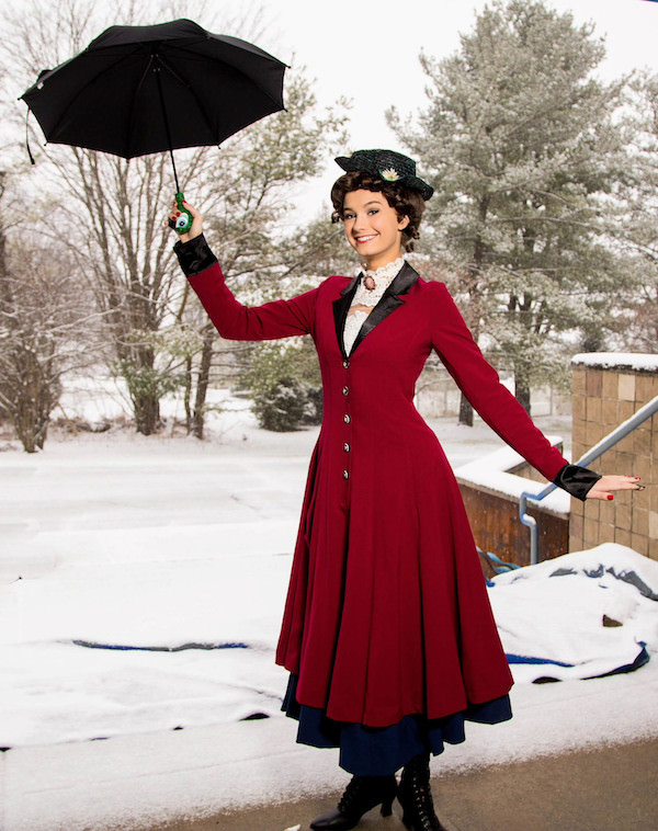 Natalie Mehl, 17, of Lebanon Twp. is “practically perfect” as Mary Poppins in a magical new production of the family musical. ShowKids Invitational Theatre of NJ presents six performances at Voorhees High School, January 20-28. Tickets available at www.showkids.org. (Copyright© DABOUR Photography)