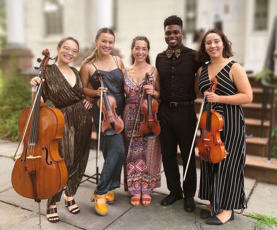 Sasha Ono, Tiffany Weiss, Emily Frederick, Edward W. Hardy and Carolina Diaz Chan, Lotus Chamber Music Collective.