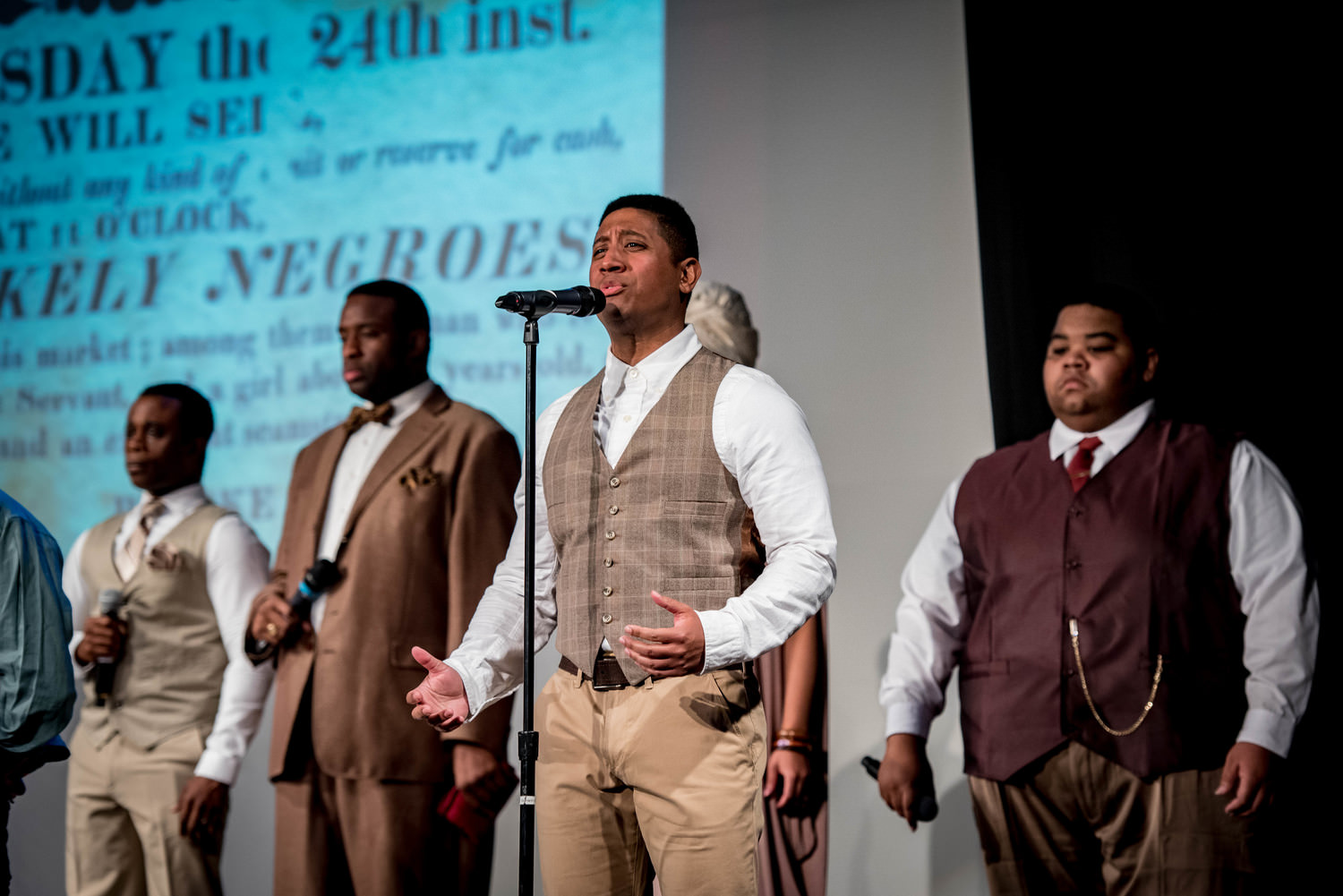 The Union and Confederate soldiers in Servant Stage Company's THE CIVIL WAR (Photo credit: Sheri Niven Photography). 4
