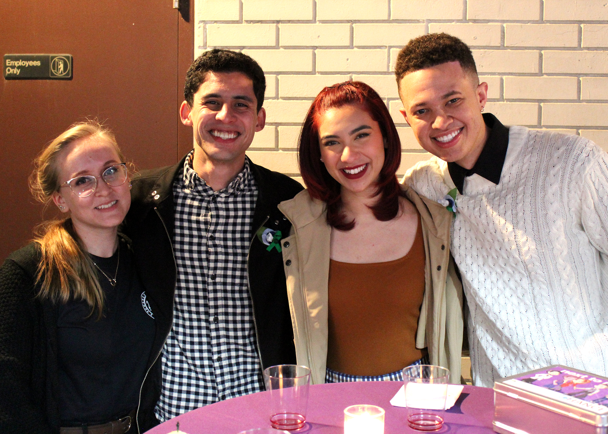 Hannah Jepsen, Jared Machado, Angie Chavez, and Jaylen Baham on Opening Night of 
