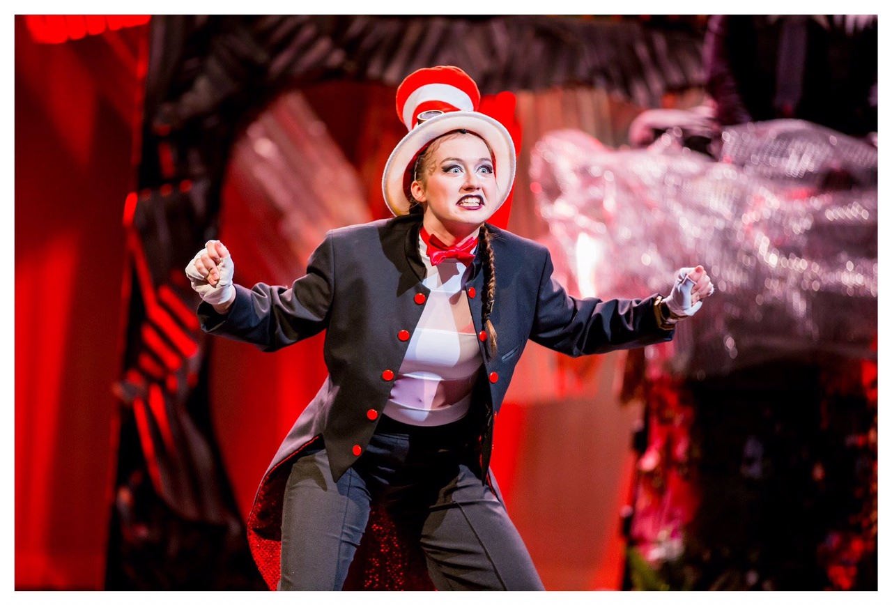 Kaley Vetter as the Cat in Clear Springs Production of Seussical. 