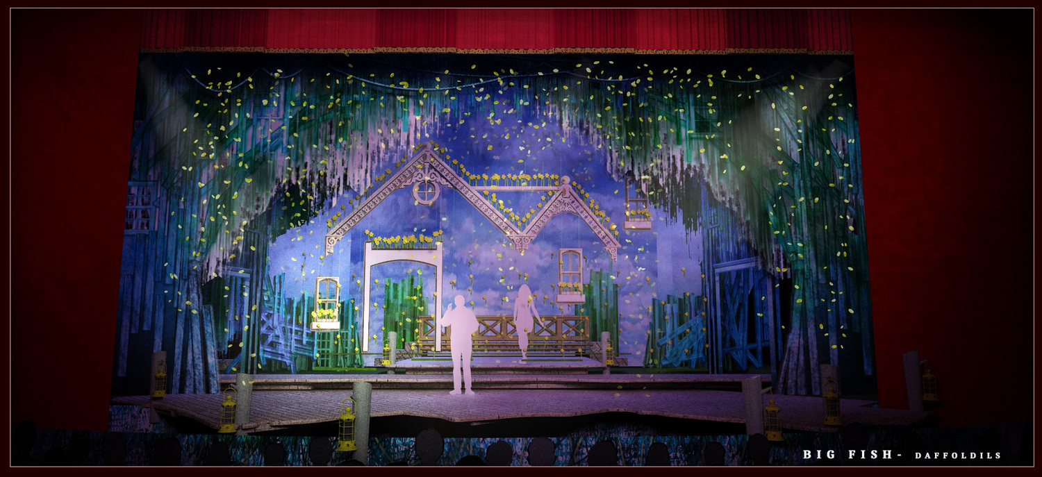 Theatre Harrisburg production of BIG FISH, the musical, Scenic Design by Travis A. George 1