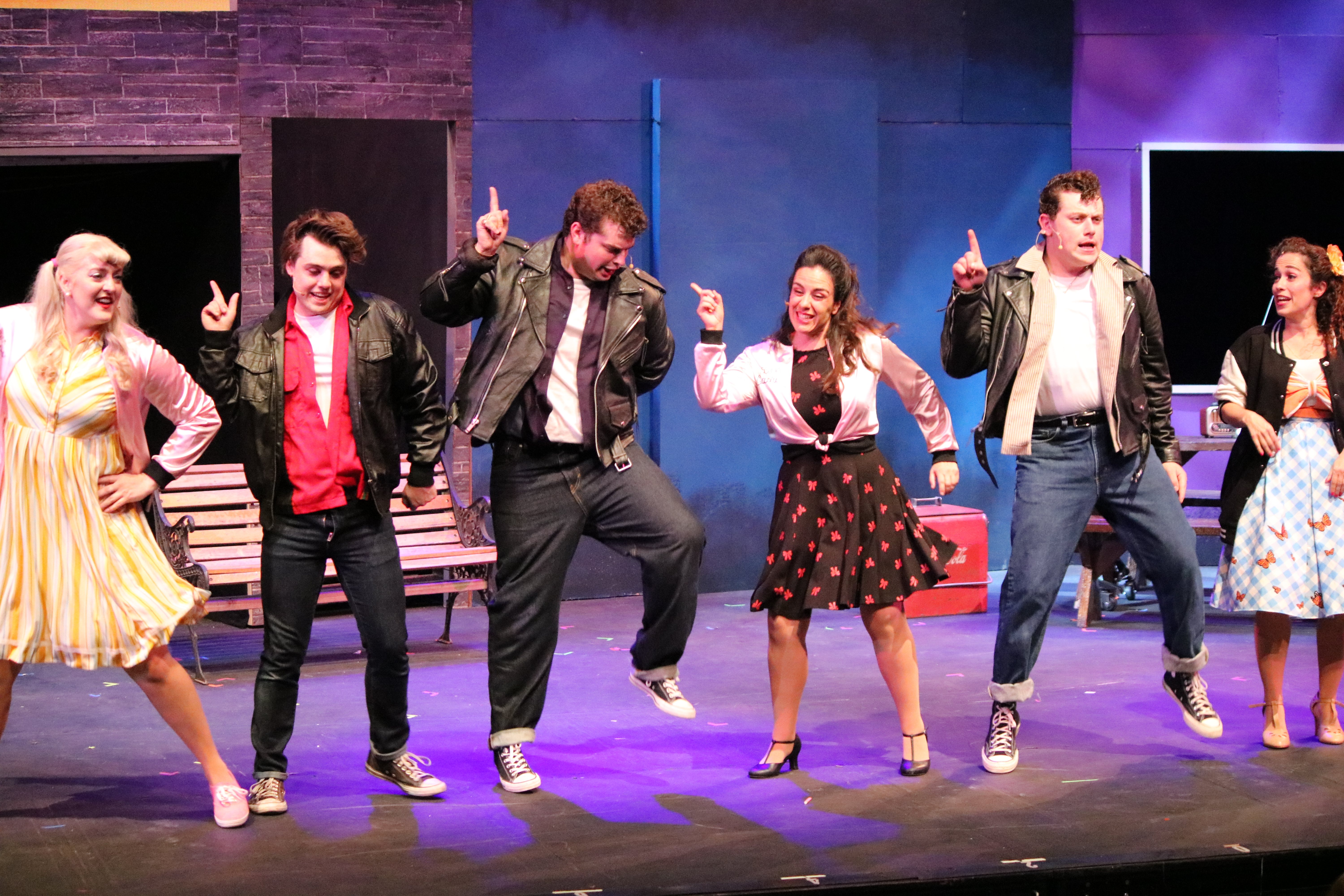 The cast of Grease