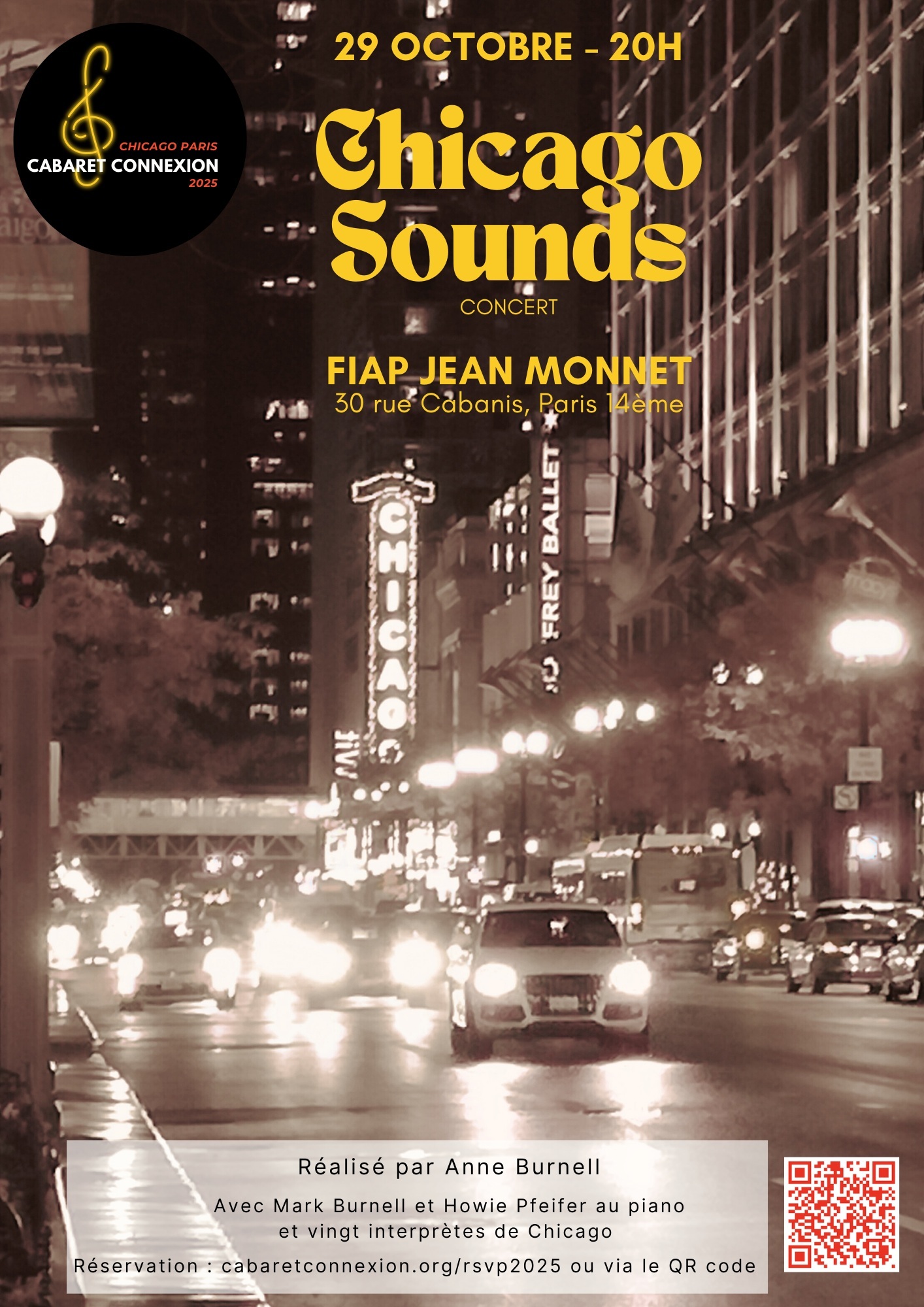Chicago Paris Cabaret Connexion Concert Chicago Sounds avec Anne and Mark Burnell #chicagomusic #cabaretconnexion #vocalperformance