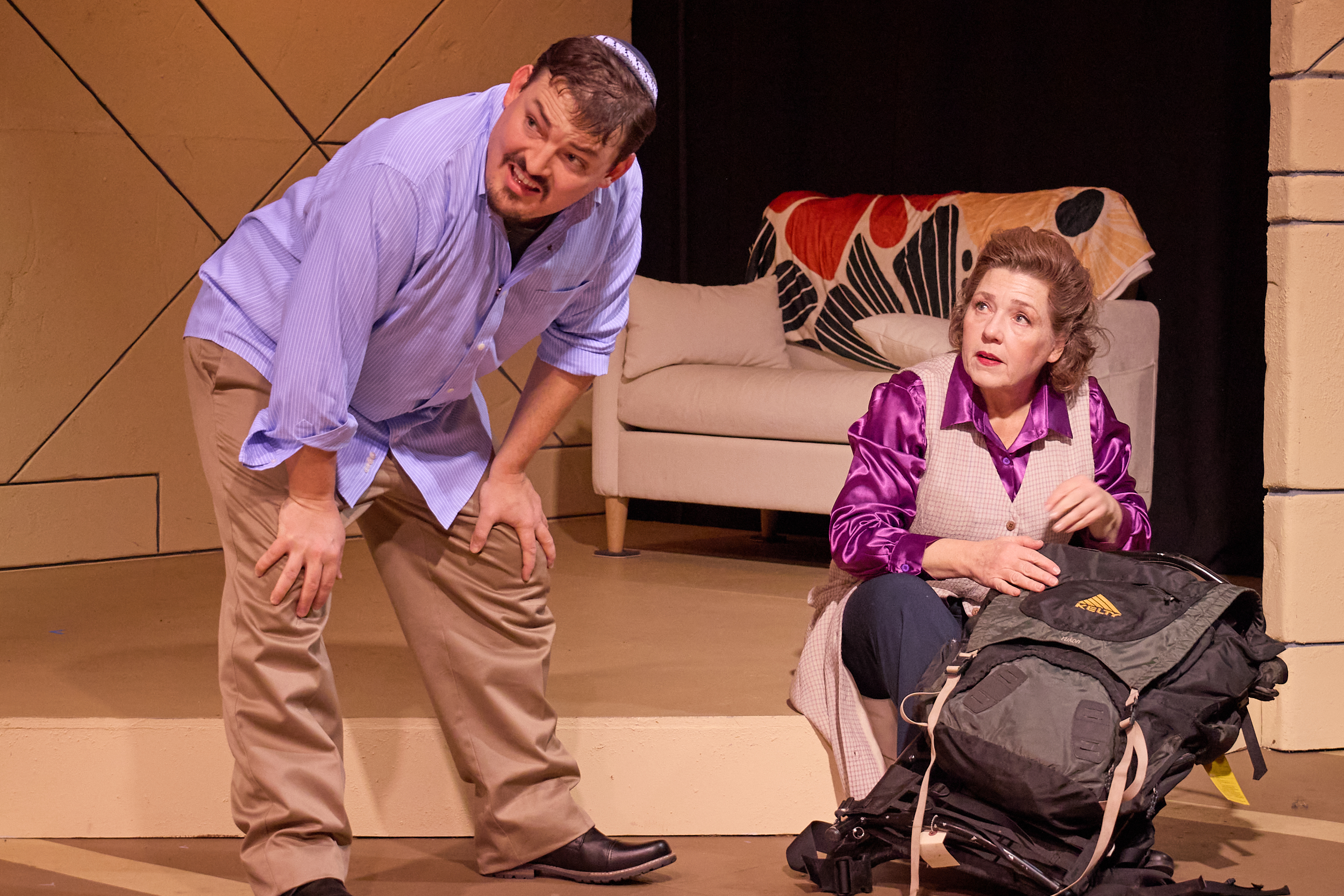 Chris Daileader and Nicole Halmos (as religious law students). Photo by Peggy Ryan Chris Daileader and Nicole Halmos (as religious law students). Photo by Peggy Ryan