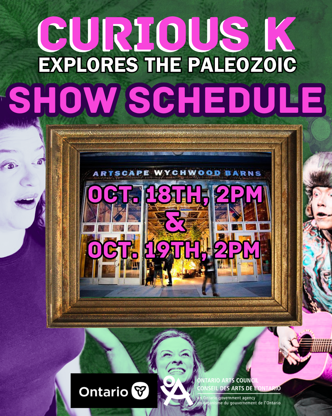 Curious K Explores The Paleozoic Show Schedule: October 18th and 19th at 2pm Curious K Explores The Paleozoic Show Schedule: October 18th and 19th at 2pm