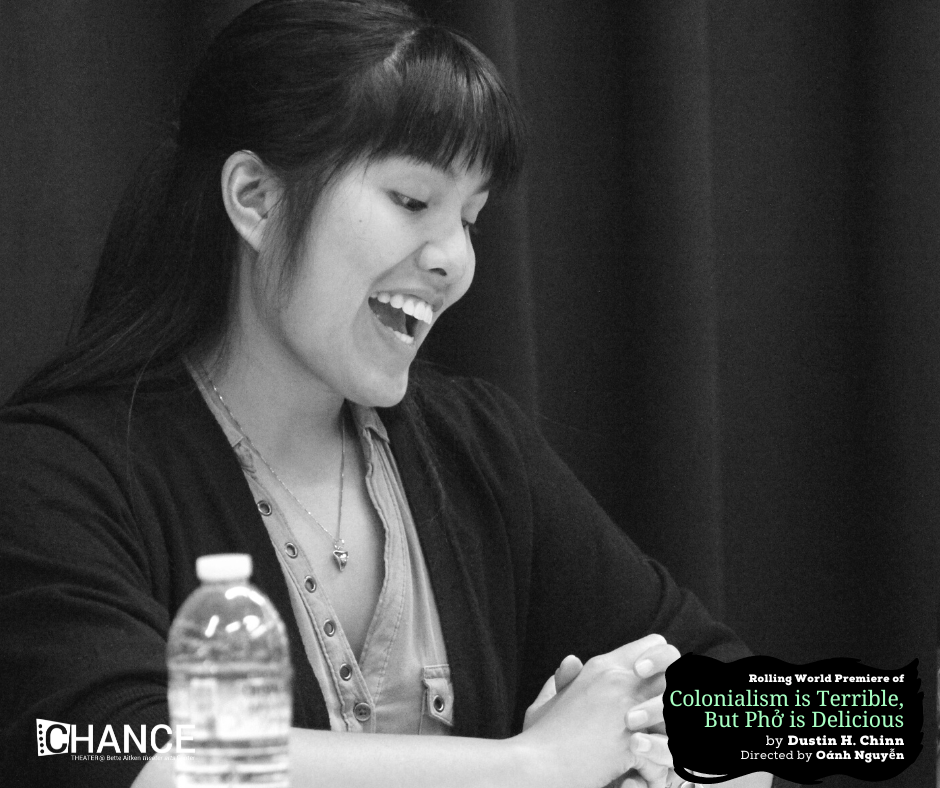 Hannah Mariah at the first read-thru for the rolling world premiere of 