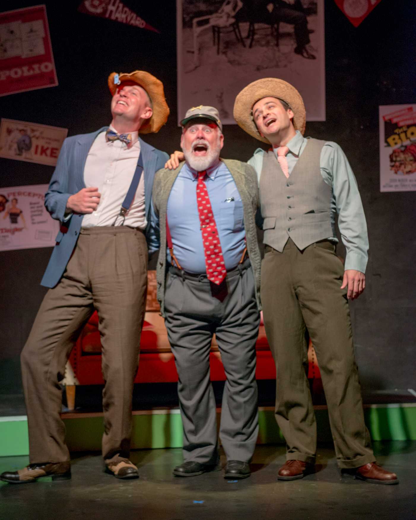 Ryan Cappleman, Bradley Halverson, Joel Kopischke, and Carmen Risi perform in Tomfoolery at Third Avenue Playhouse in Sturgeon Bay, now through October 20.