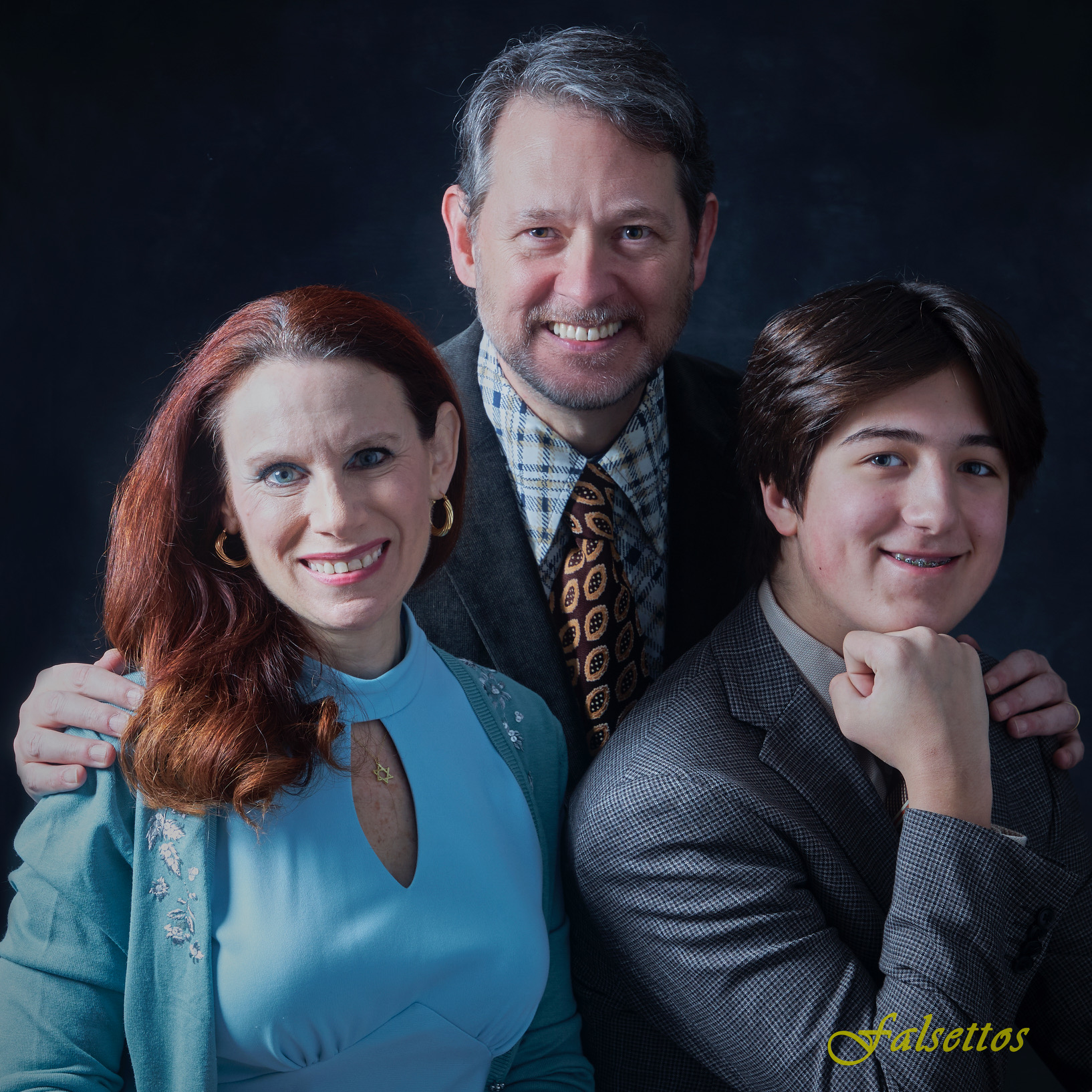 Lisa Spielman as Trina, Jeff Parsons as Mendel, and Jake Ellengold as Jason in Antrim Playhouse’s Production of Falsettos.
Photo Credit: www.Chris Hietikko photography.com