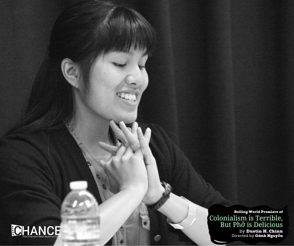 Hannah Mariah at the first read-thru for the rolling world premiere of 