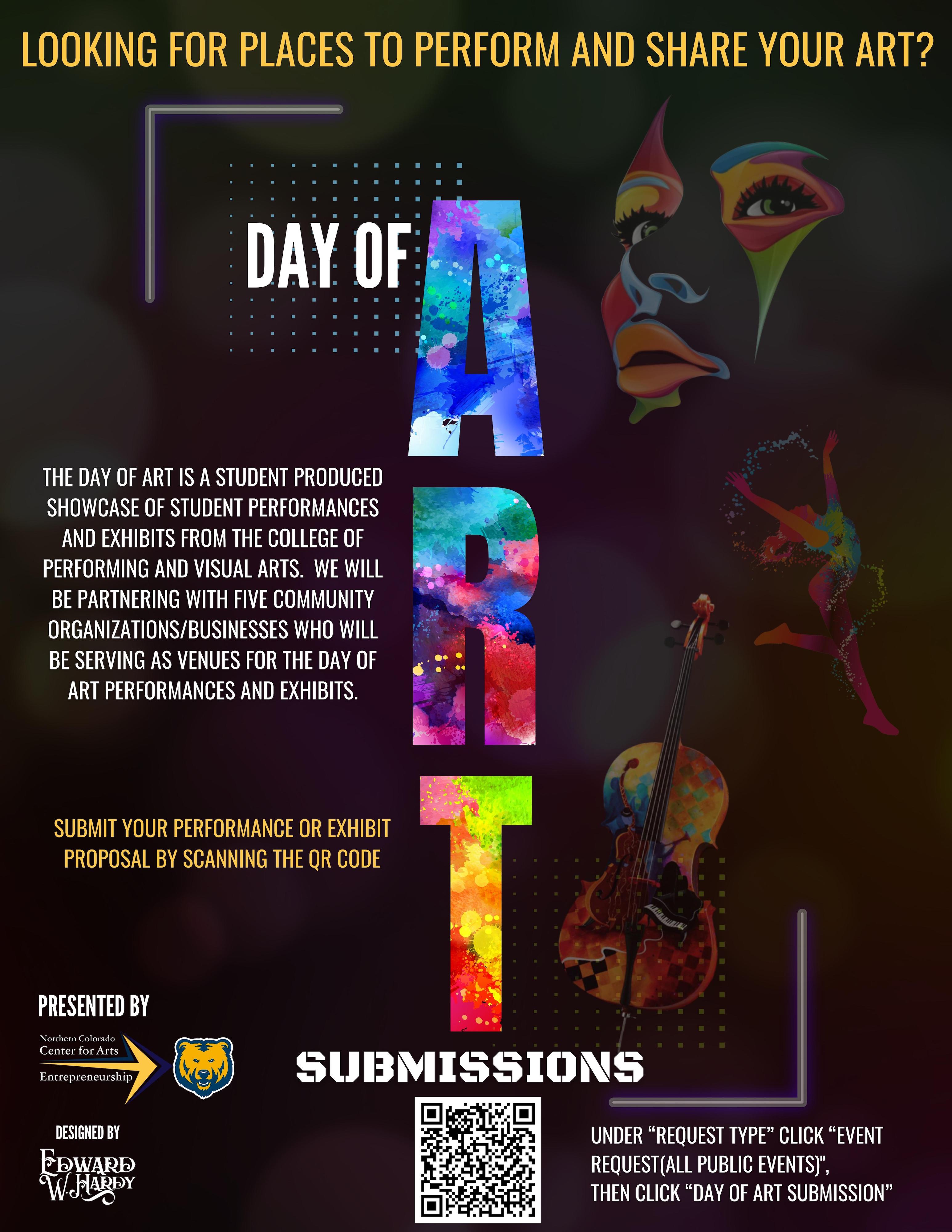 Day of Art (2022) Submission poster | NOCO CfAE